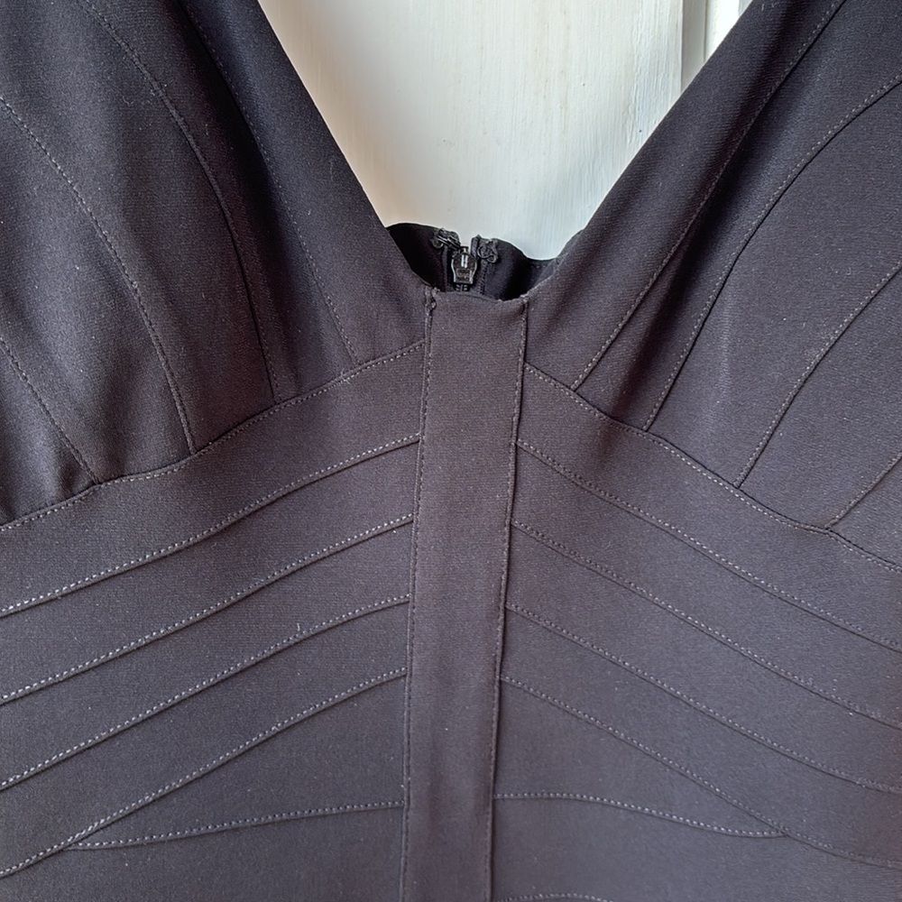 Maxandcleo Black Straight Spaghetti Strap Dress Size 12 New With Tags Reg 148.00 - Picture 2 of 5